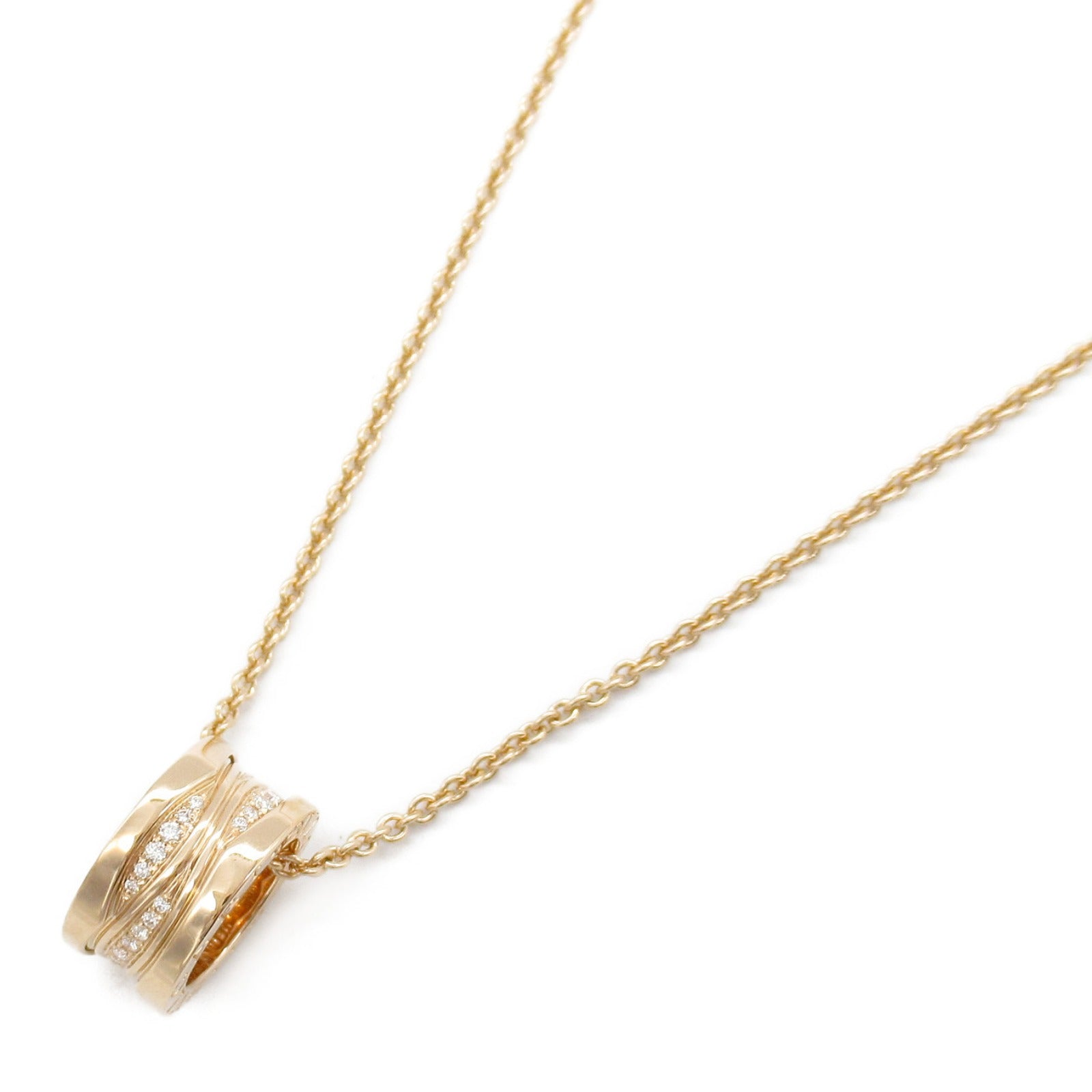 B-zero1 ビーゼロワン ネックレス ダイヤ ネックレス K18PG（ピンクゴールド） ダイヤモンド クリア ブルガリ アクセサリー BVLGARI