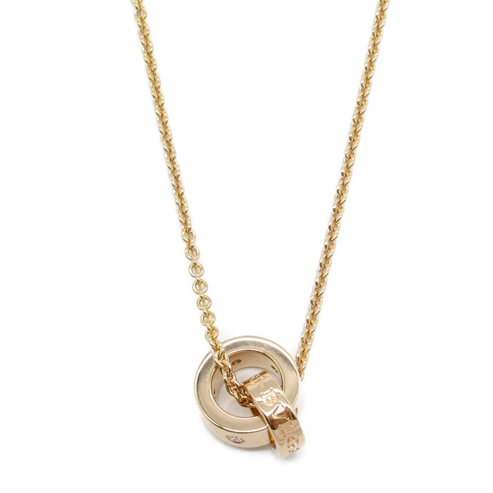 ブルガリブルガリネックレス 5PD ネックレス K18PG（ピンクゴールド） ダイヤモンド クリア ブルガリ アクセサリー BVLGARI