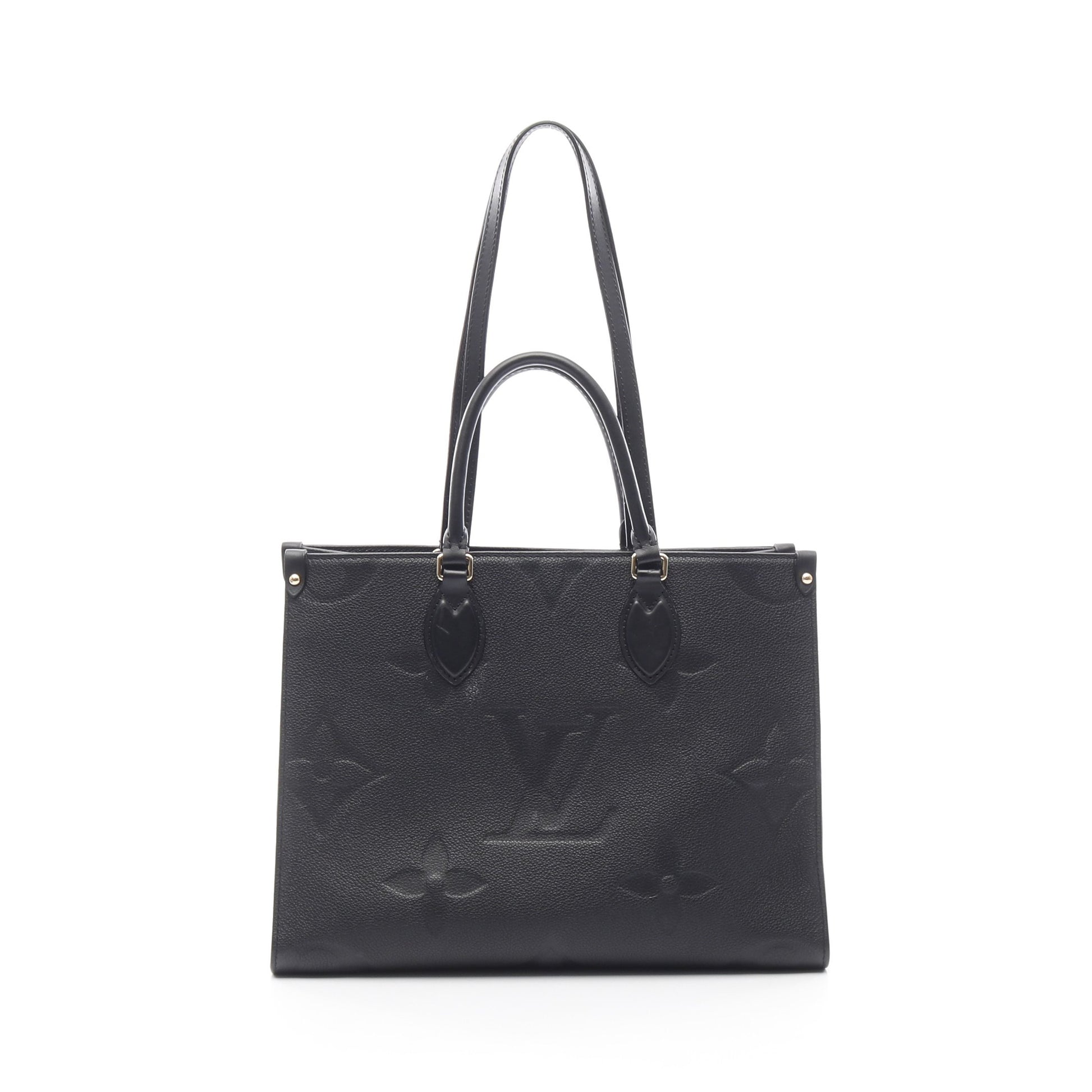 オンザゴーMM モノグラムアンプラント ノワール ショルダーバッグ トートバッグ レザー ブラック 2WAY ルイヴィトン バッグ LOUIS VUITTON