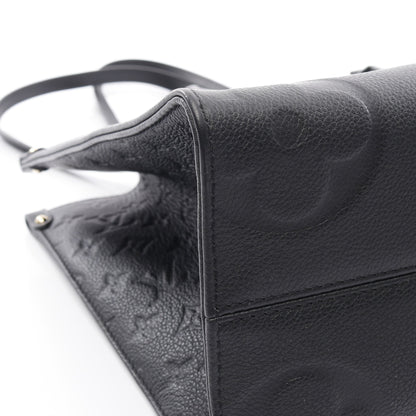 オンザゴーMM モノグラムアンプラント ノワール ショルダーバッグ トートバッグ レザー ブラック 2WAY ルイヴィトン バッグ LOUIS VUITTON