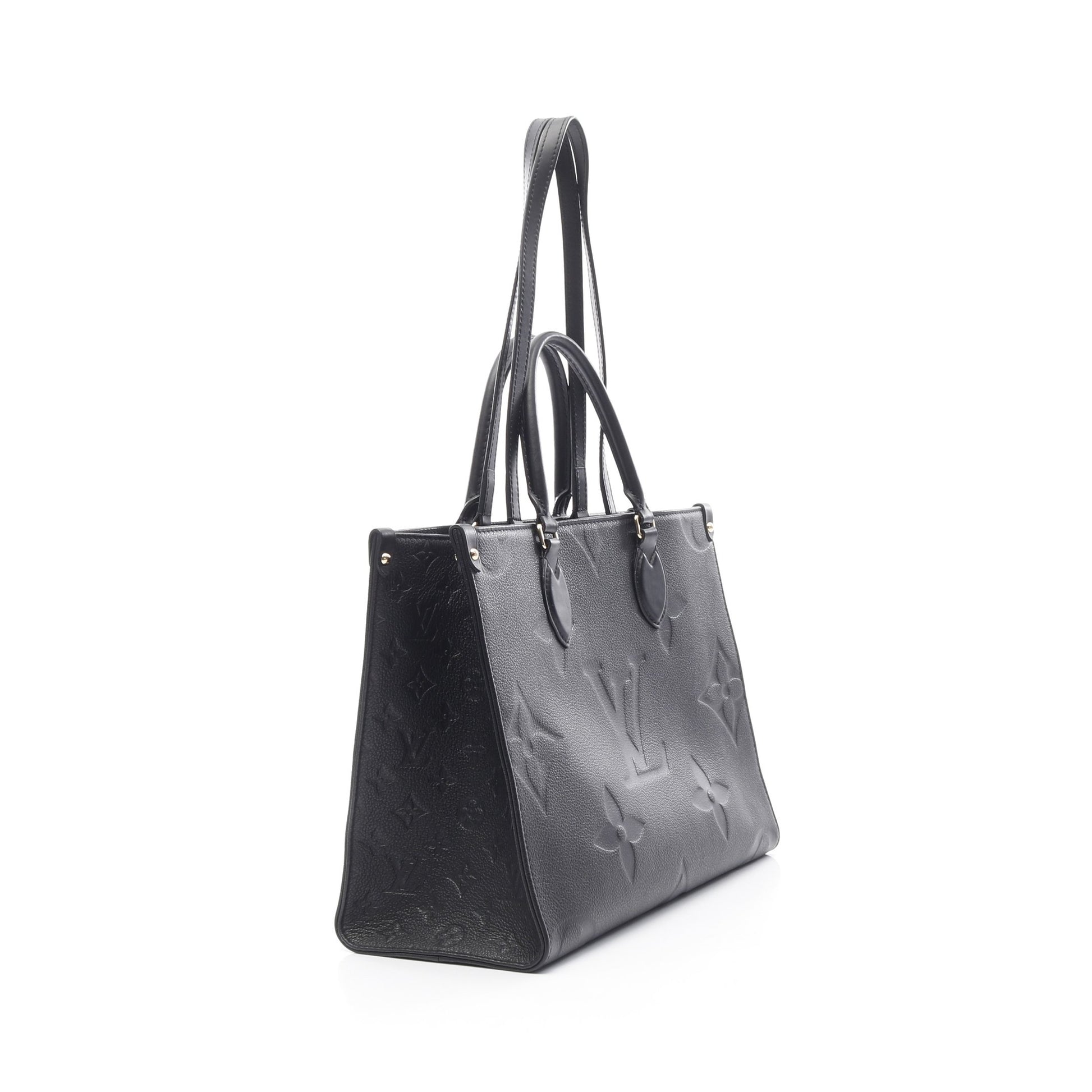 オンザゴーMM モノグラムアンプラント ノワール ショルダーバッグ トートバッグ レザー ブラック 2WAY ルイヴィトン バッグ LOUIS VUITTON
