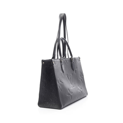 オンザゴーMM モノグラムアンプラント ノワール ショルダーバッグ トートバッグ レザー ブラック 2WAY ルイヴィトン バッグ LOUIS VUITTON