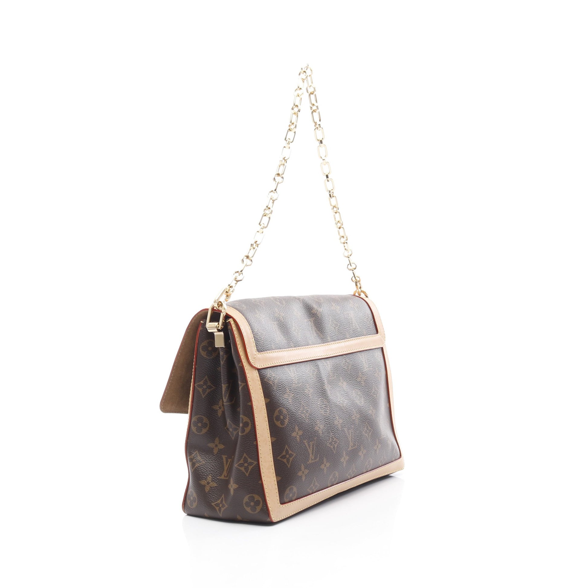 ドーフィーヌ ソフトGM モノグラム チェーンショルダーバッグ PVCレザー ブラウン 2WAY ルイヴィトン バッグ LOUIS VUITTON