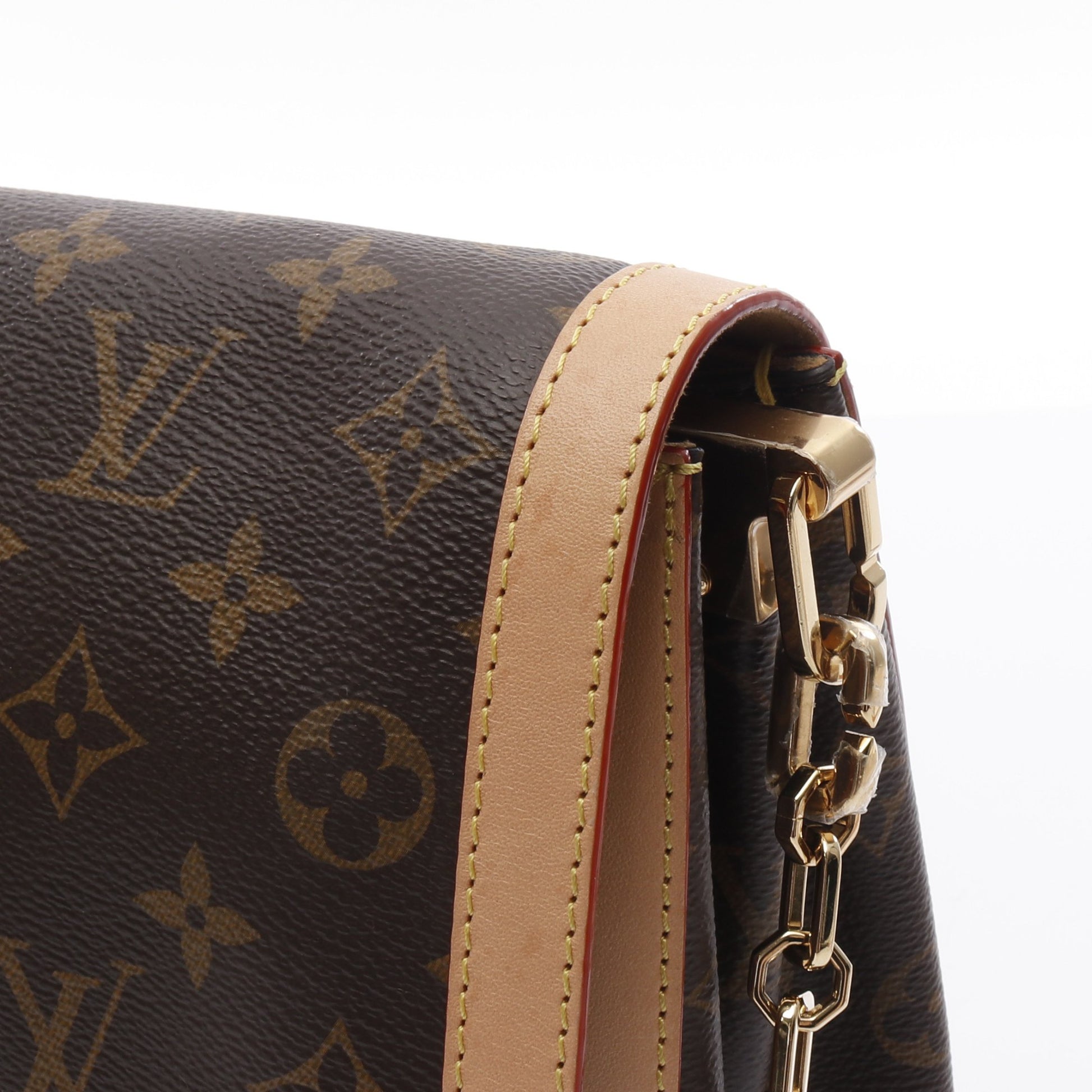 ドーフィーヌ ソフトGM モノグラム チェーンショルダーバッグ PVCレザー ブラウン 2WAY ルイヴィトン バッグ LOUIS VUITTON