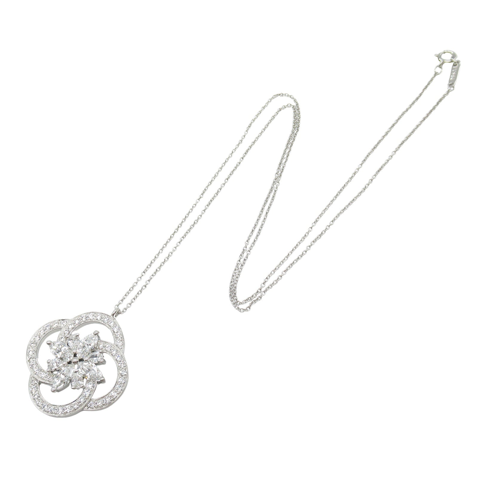 ビクトリアクラスター ダイヤ ネックレス ネックレス Pt950プラチナ ダイヤモンド クリア ティファニー アクセサリー TIFFANY & Co.