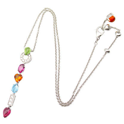 アレグラ ネックレス ダイヤ シトリン ペリドット マ ネックレス K18WG（ホワイトゴールド） ダイヤモンド シトリン/ペリドット/ガーネット/ブルートパーズ マルチカラー クリア ブルガリ アクセサリー BVLGARI