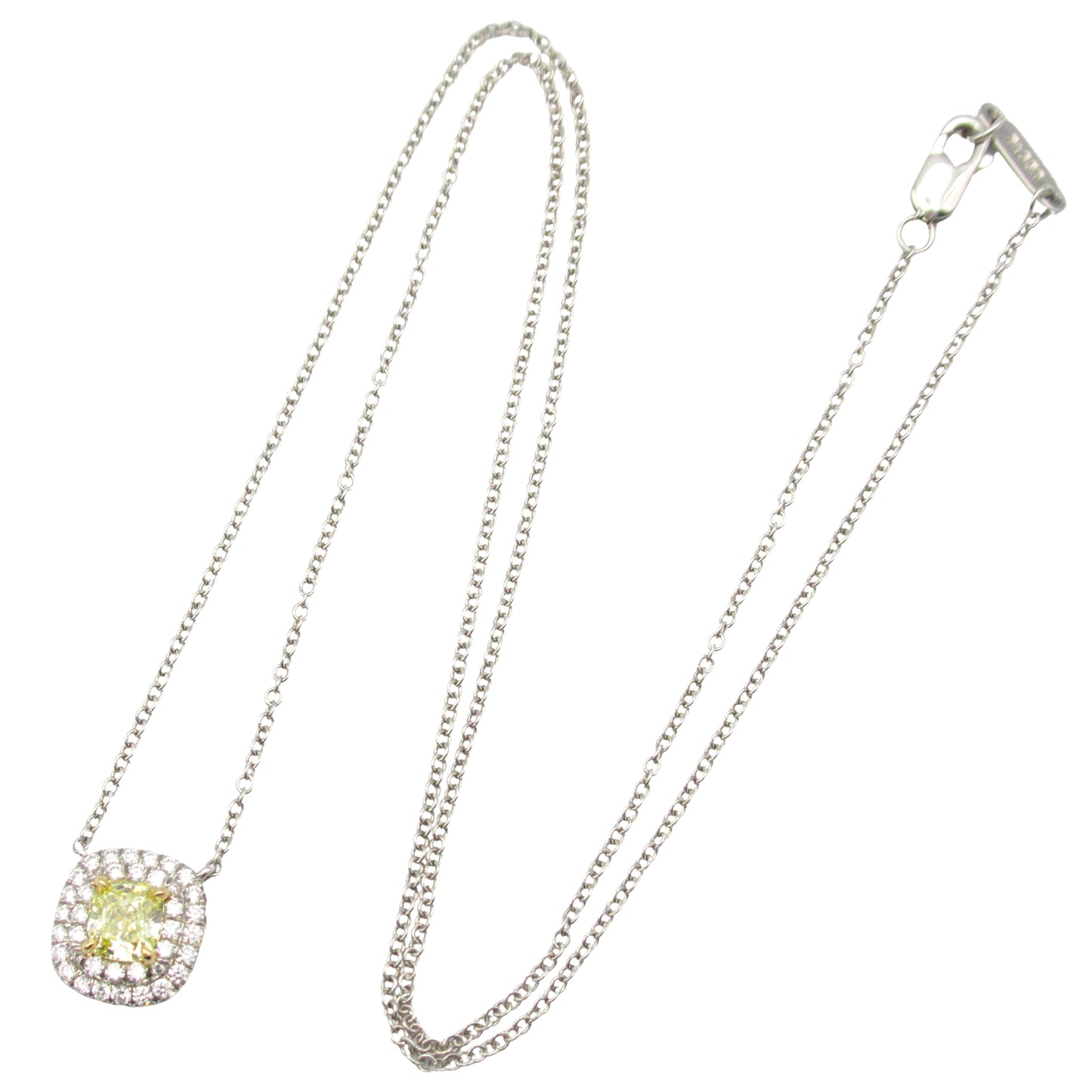 ソレスト ネックレス ネックレス Pt950プラチナ K18WG（ホワイトゴールド） ダイヤモンド クリア イエロー ティファニー アクセサリー TIFFANY & Co.