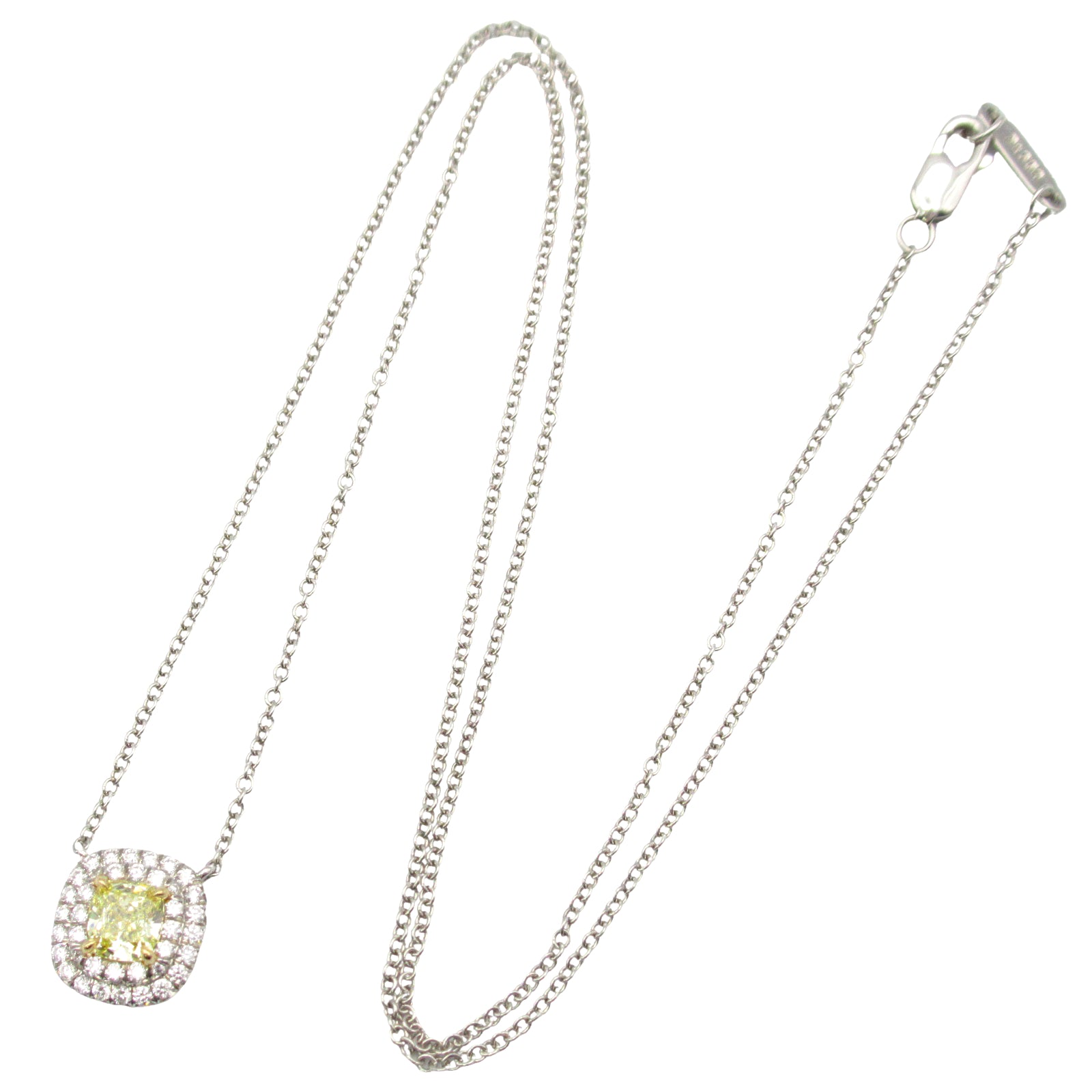 ソレスト ネックレス ネックレス Pt950プラチナ K18WG（ホワイトゴールド） ダイヤモンド クリア イエロー ティファニー アクセサリー TIFFANY & Co.