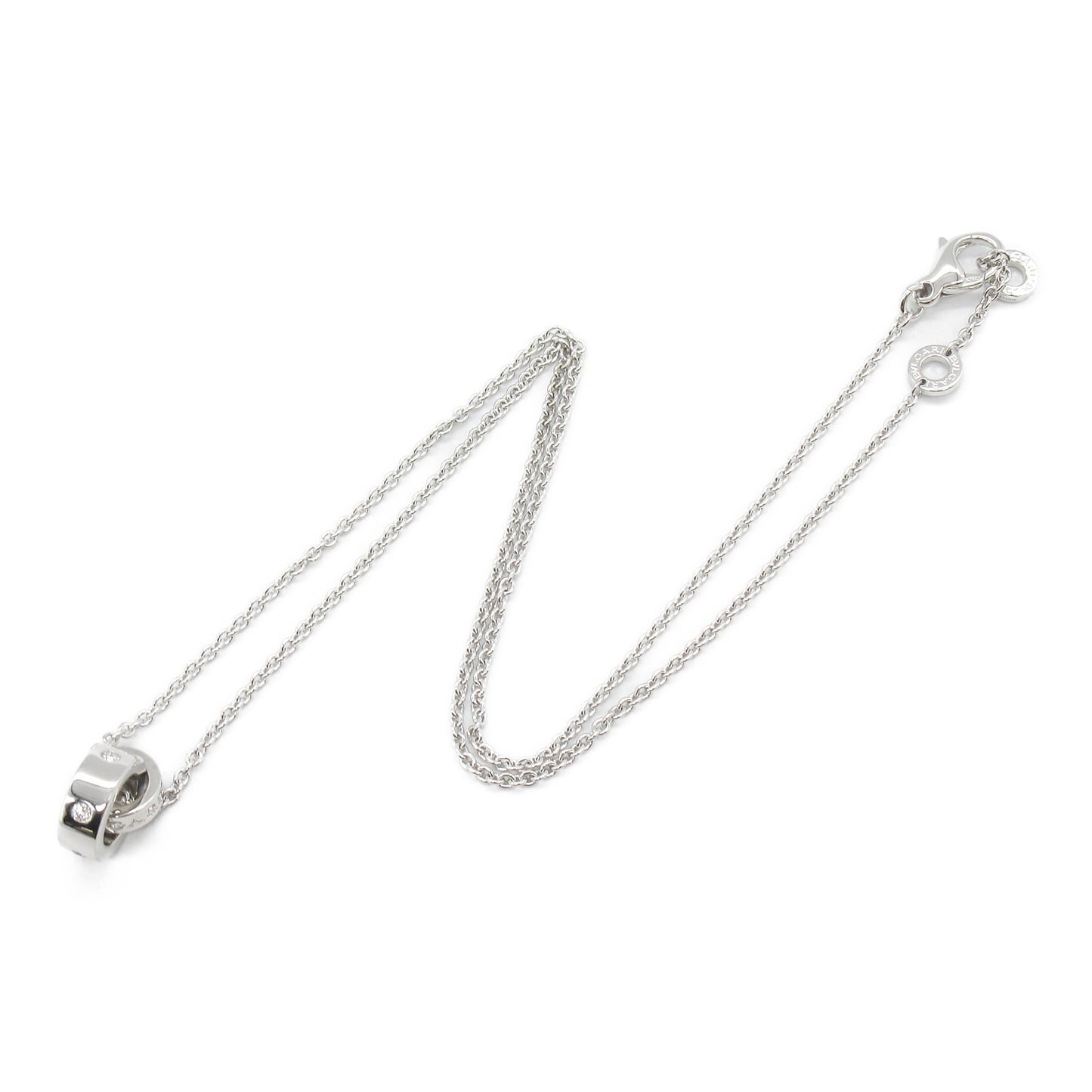 ブルガリブルガリネックレス 5PD ネックレス K18WG（ホワイトゴールド） ダイヤモンド クリア ブルガリ アクセサリー BVLGARI
