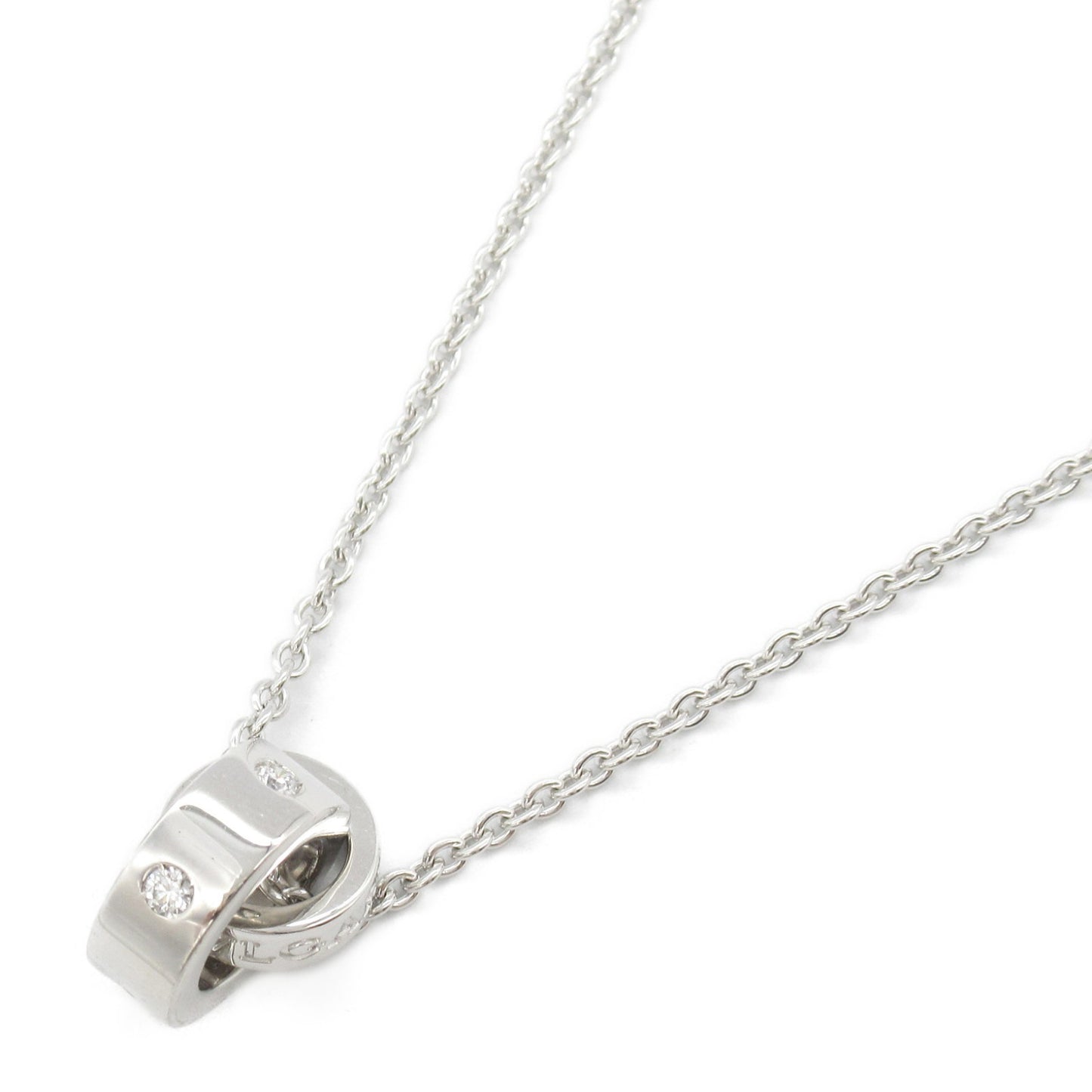 ブルガリブルガリネックレス 5PD ネックレス K18WG（ホワイトゴールド） ダイヤモンド クリア ブルガリ アクセサリー BVLGARI