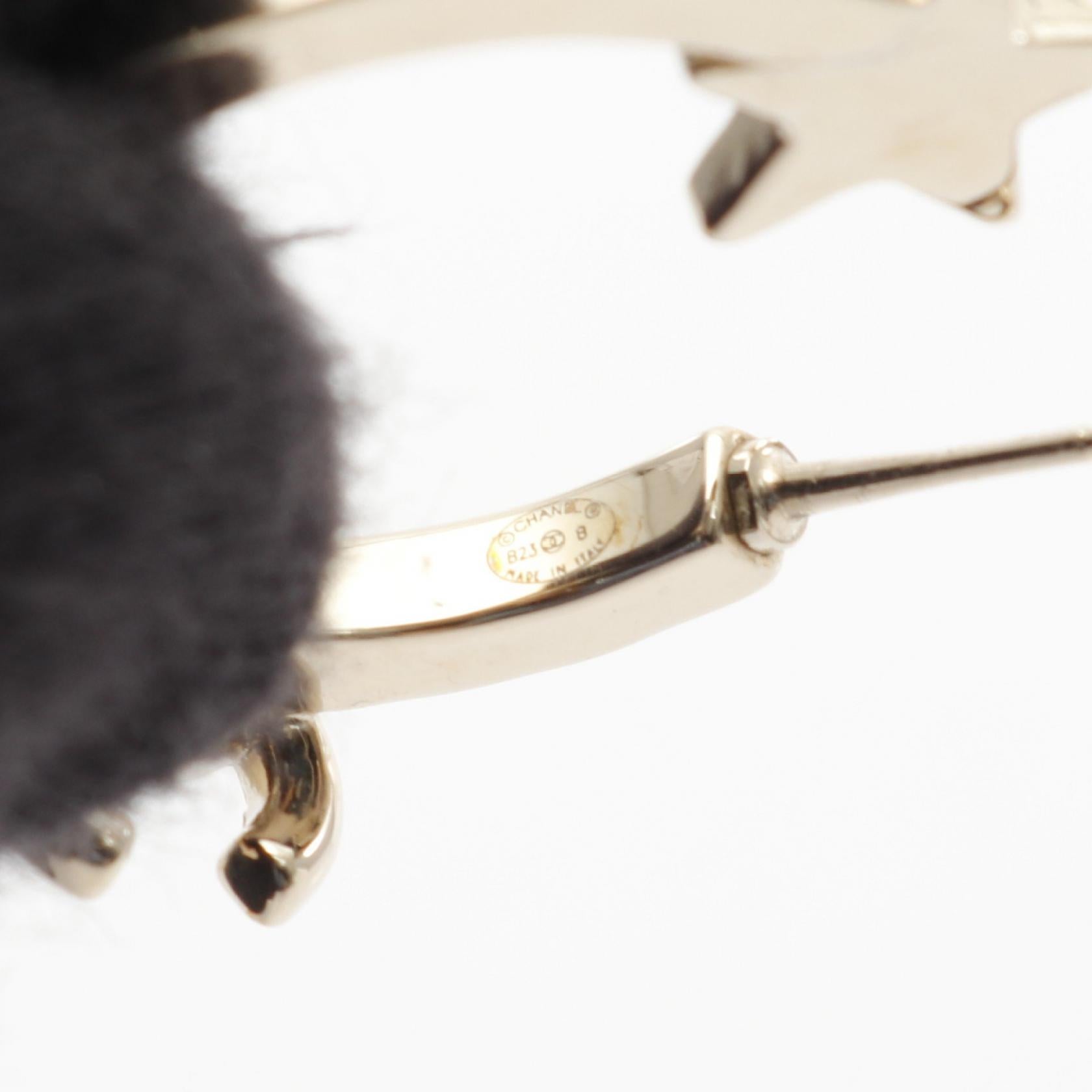 CHANEL ピアス ココマーク ラインストーン GP ゴールド B23B ココマーク スター フープ ピアス GP ラインストーン ゴールド