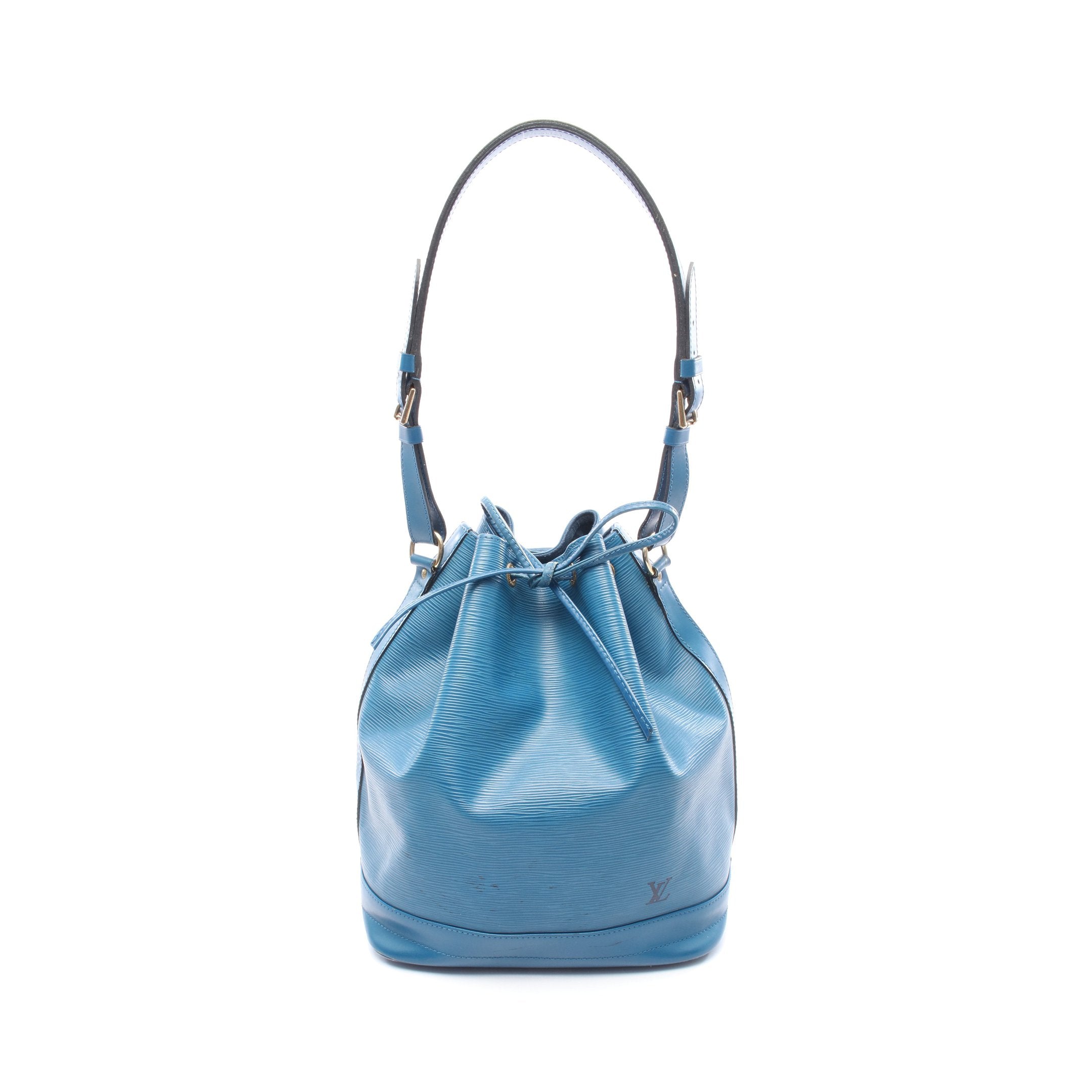 ノエ エピ トレドブルー ショルダーバッグ レザー ブルー ルイヴィトン