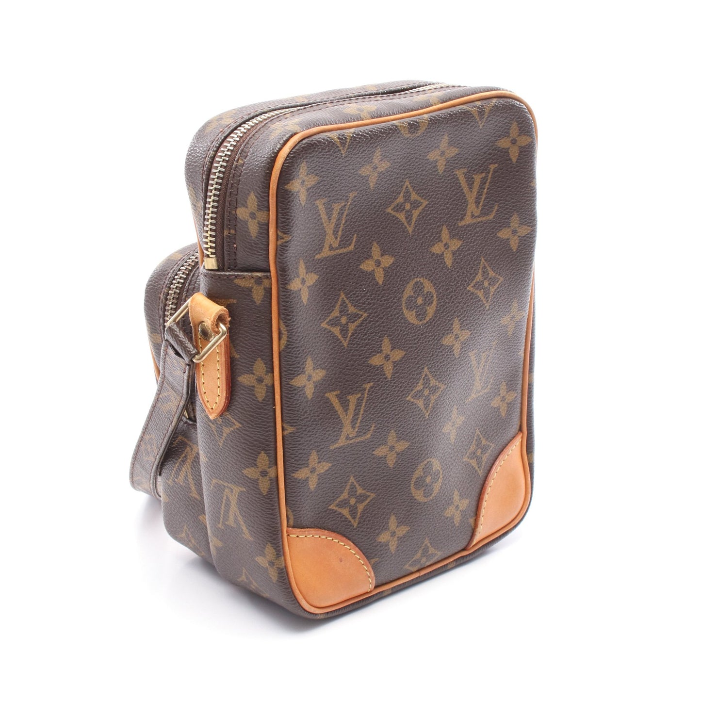 アマゾン モノグラム ショルダーバッグ PVC レザー ブラウン ルイヴィトン バッグ LOUIS VUITTON