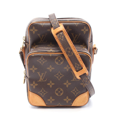 アマゾン モノグラム ショルダーバッグ PVC レザー ブラウン ルイヴィトン バッグ LOUIS VUITTON
