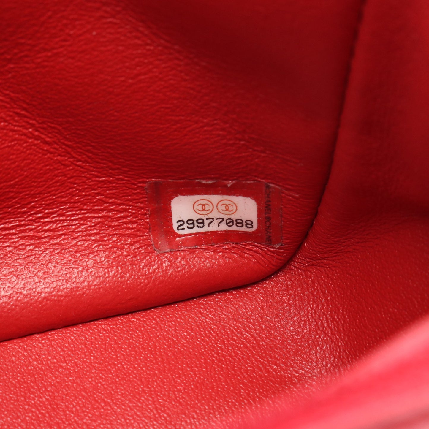 ミニマトラッセ チェーンショルダーバッグ レザー レッド ゴールド金具 シャネル バッグ CHANEL