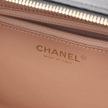 CCフィリグリー マトラッセ バニティ チェーンショルダーバッグ キャビアスキン ブラック ゴールド金具 シャネル バッグ CHANEL