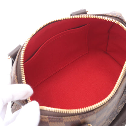 スピーディ バンドリエール20 ダミエエベヌ ハンドバッグ PVC レザー ブラウン 2WAY ルイヴィトン バッグ LOUIS VUITTON