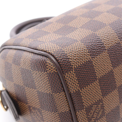スピーディ バンドリエール20 ダミエエベヌ ハンドバッグ PVC レザー ブラウン 2WAY ルイヴィトン バッグ LOUIS VUITTON