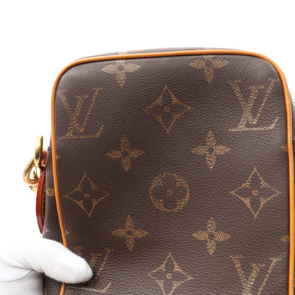 ダヌーブ モノグラム ハンドバッグ PVC レザー ブラウン 2WAY ルイヴィトン バッグ LOUIS VUITTON