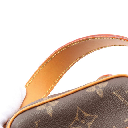 ダヌーブ モノグラム ハンドバッグ PVC レザー ブラウン 2WAY ルイヴィトン バッグ LOUIS VUITTON