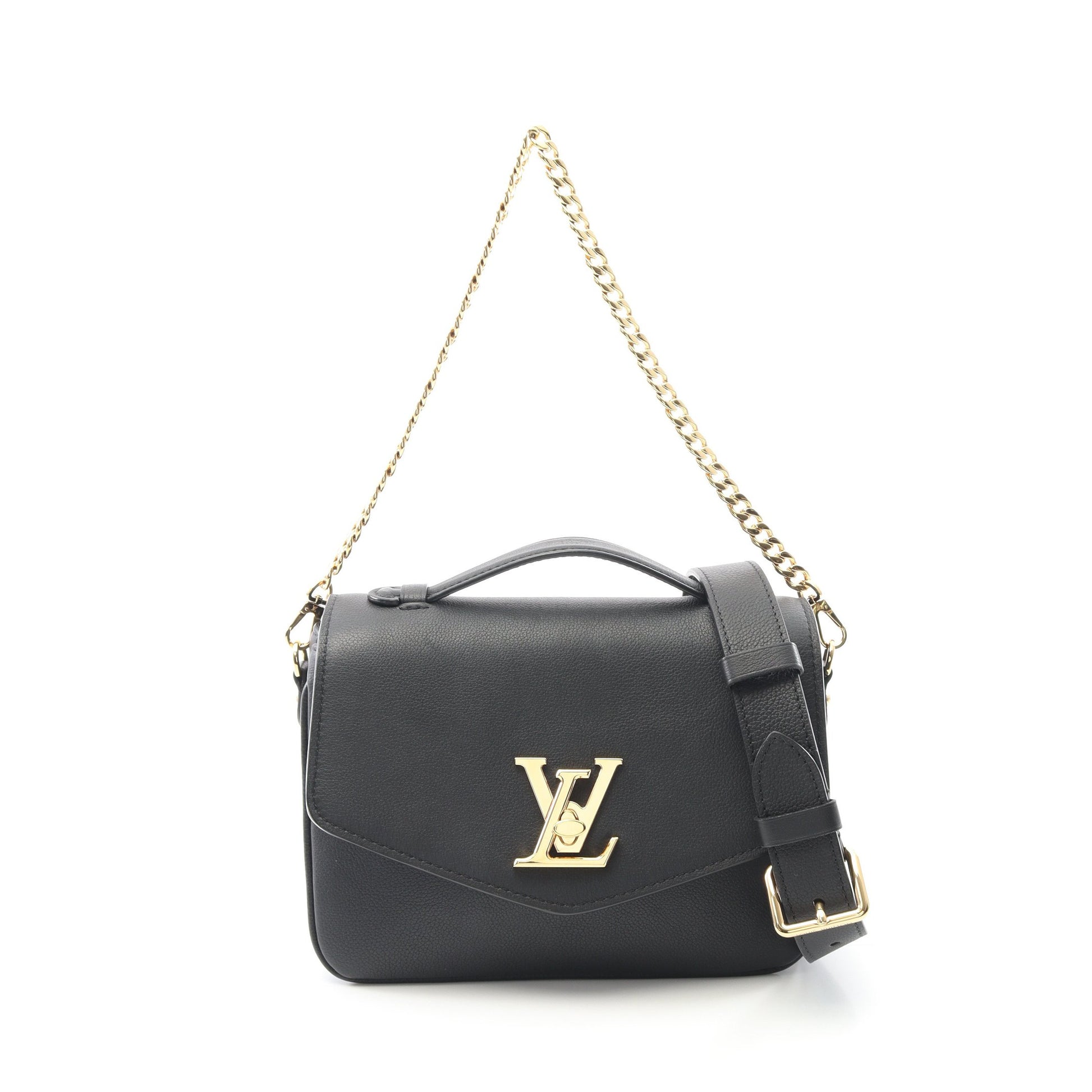 オックスフォード ロックミー ハンドバッグ レザー ブラック 2WAY ルイヴィトン バッグ LOUIS VUITTON