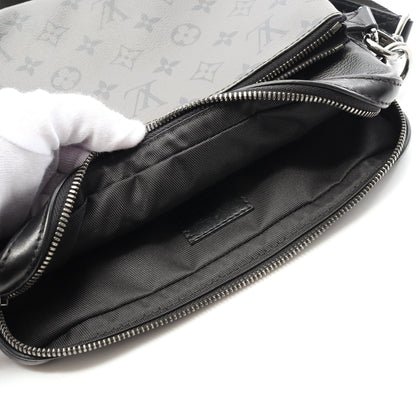 トリオ メッセンジャー モノグラム エクリプス ショルダーバッグ PVC レザー ブラック グレー ルイヴィトン バッグ LOUIS VUITTON