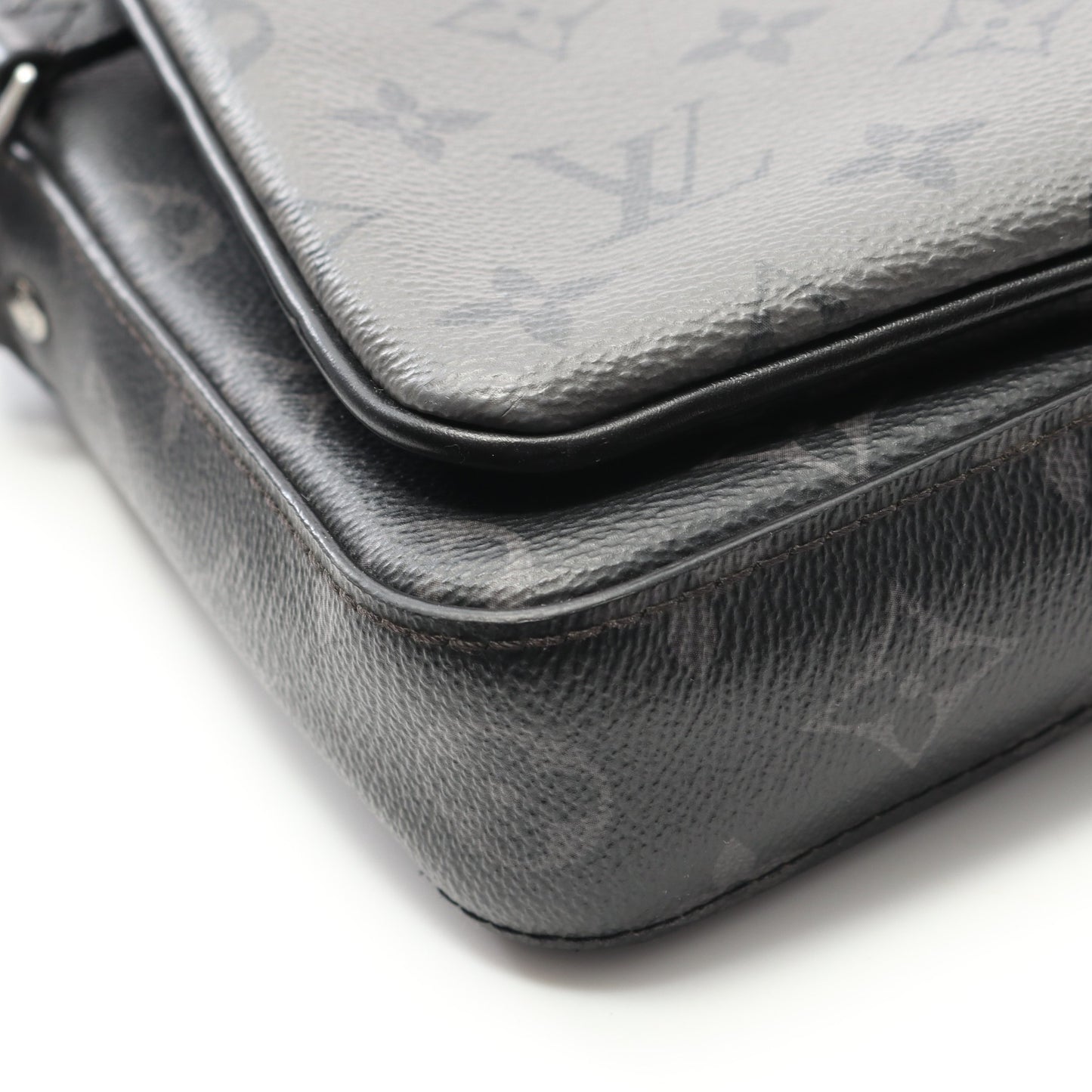 トリオ メッセンジャー モノグラム エクリプス ショルダーバッグ PVC レザー ブラック グレー ルイヴィトン バッグ LOUIS VUITTON