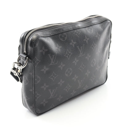 トリオ メッセンジャー モノグラム エクリプス ショルダーバッグ PVC レザー ブラック グレー ルイヴィトン バッグ LOUIS VUITTON