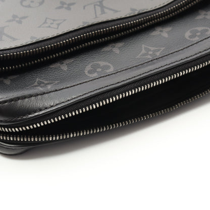 トリオ メッセンジャー モノグラム エクリプス ショルダーバッグ PVC レザー ブラック グレー ルイヴィトン バッグ LOUIS VUITTON