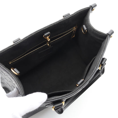 オンザゴーPM モノグラムアンプラント ノワール ハンドバッグ レザー ブラック 2WAY ルイヴィトン バッグ LOUIS VUITTON
