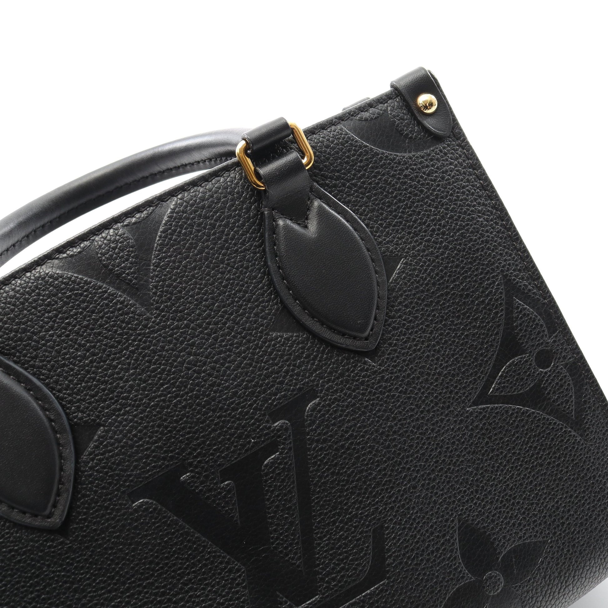 オンザゴーPM モノグラムアンプラント ノワール ハンドバッグ レザー ブラック 2WAY ルイヴィトン バッグ LOUIS VUITTON