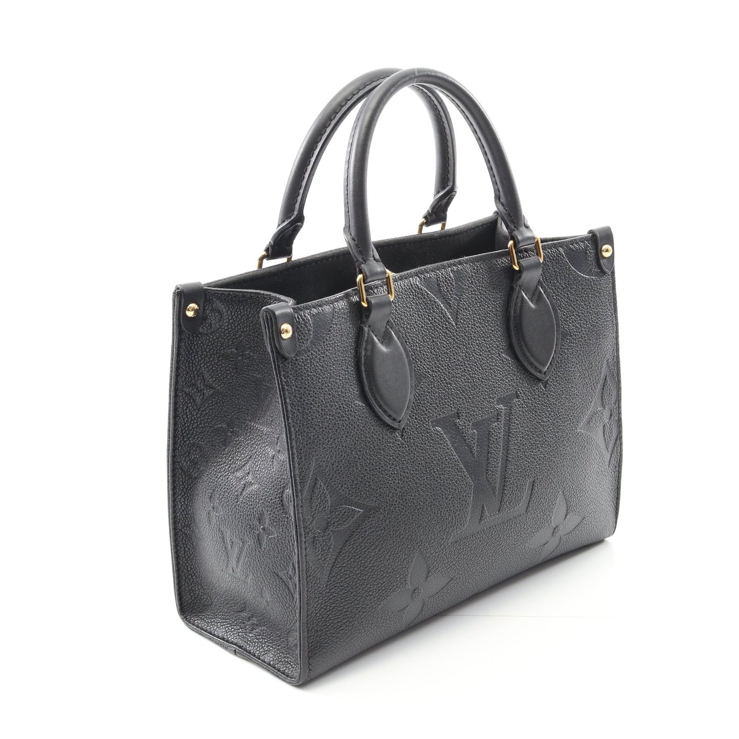オンザゴーPM モノグラムアンプラント ノワール ハンドバッグ レザー ブラック 2WAY ルイヴィトン バッグ LOUIS VUITTON