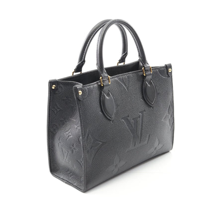 オンザゴーPM モノグラムアンプラント ノワール ハンドバッグ レザー ブラック 2WAY ルイヴィトン バッグ LOUIS VUITTON