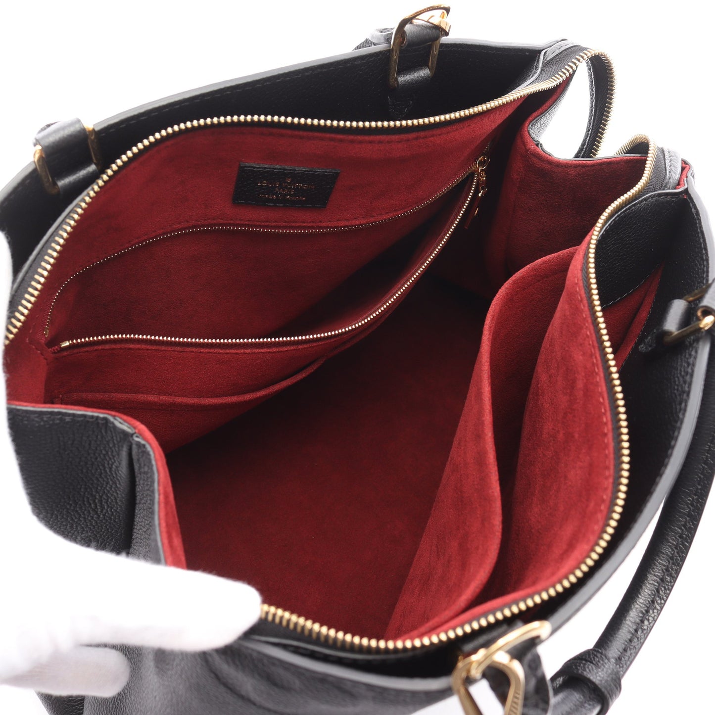 グラン パレMM モノグラムアンプラント ハンドバッグ レザー ブラック 2WAY ルイヴィトン バッグ LOUIS VUITTON