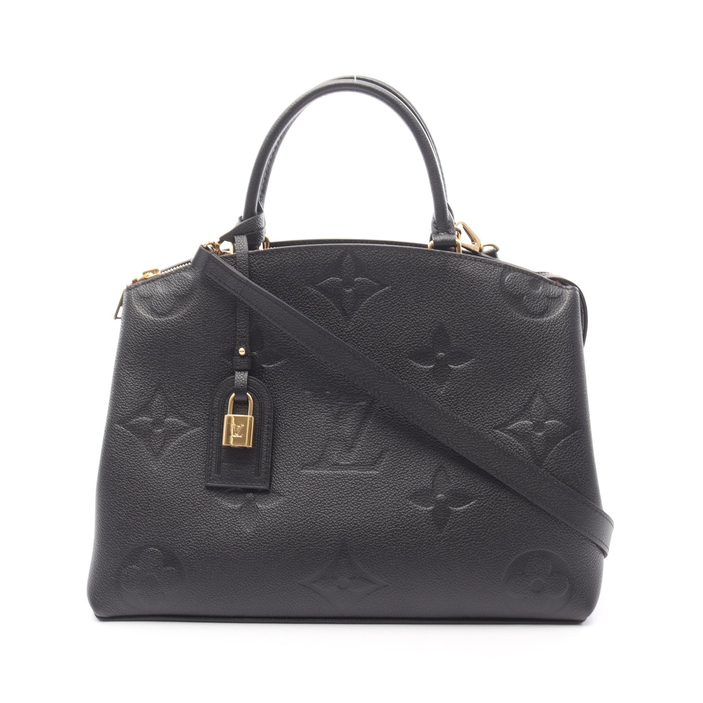 グラン パレMM モノグラムアンプラント ハンドバッグ レザー ブラック 2WAY ルイヴィトン バッグ LOUIS VUITTON