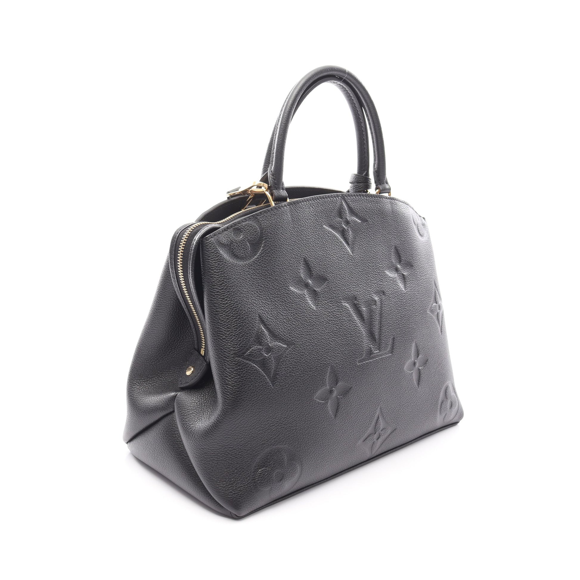 グラン パレMM モノグラムアンプラント ハンドバッグ レザー ブラック 2WAY ルイヴィトン バッグ LOUIS VUITTON