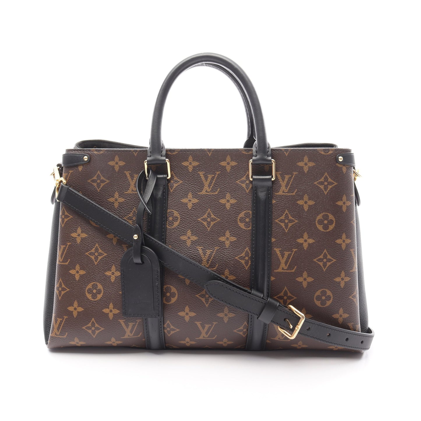 スフロ NV MM モノグラム ノワール ハンドバッグ PVC レザー ブラウン ブラック 2WAY ルイヴィトン バッグ LOUIS VUITTON