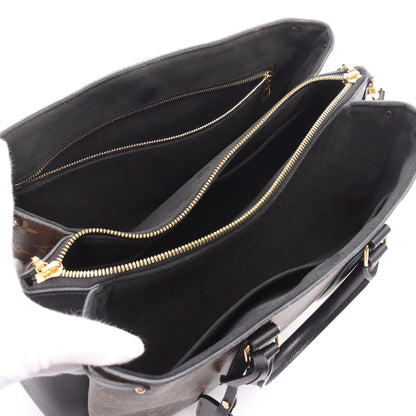 スフロ NV MM モノグラム ノワール ハンドバッグ PVC レザー ブラウン ブラック 2WAY ルイヴィトン バッグ LOUIS VUITTON