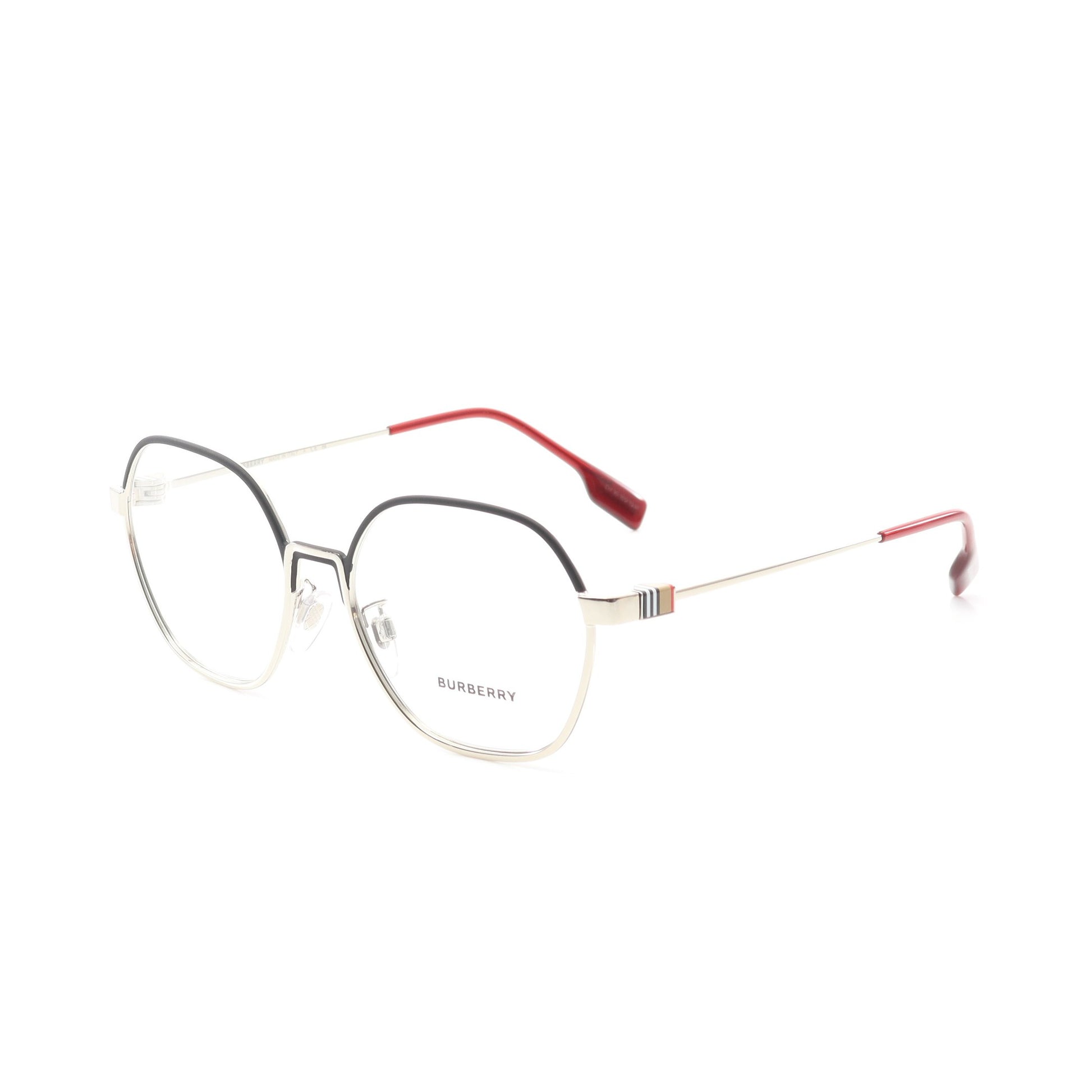 伊達 メガネ 眼鏡 シルバー レッド バーバリー 財布・小物 BURBERRY