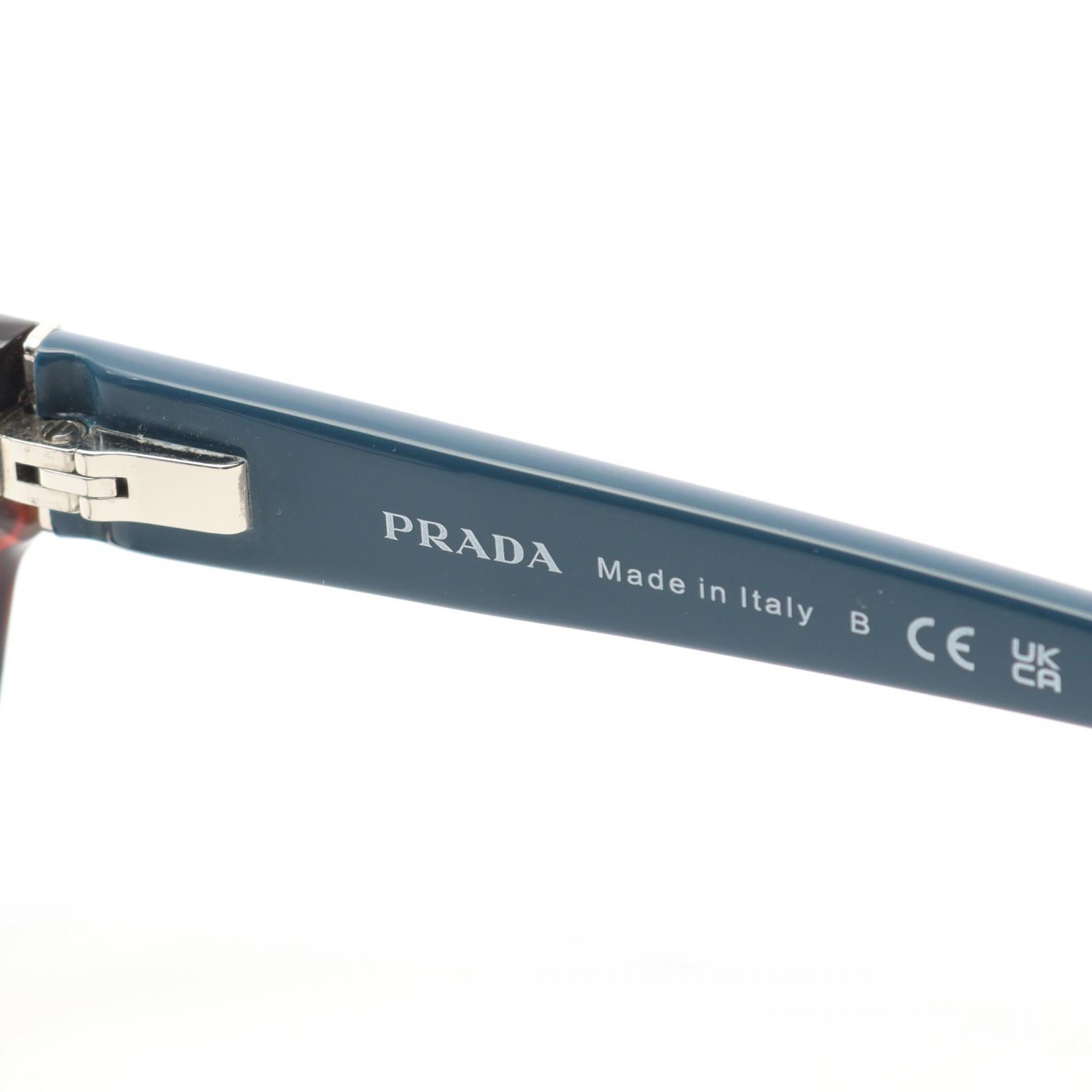 メガネ 眼鏡 ブルー マルチカラー 度なし プラダ 財布・小物 PRADA