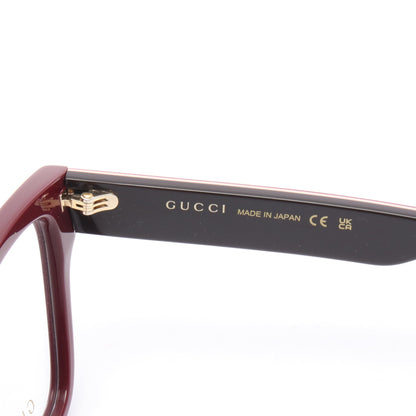 インターロッキングG メガネ 眼鏡 ボルドー アイボリー ダークブラウン 度なし グッチ 財布・小物 GUCCI