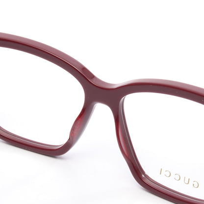 インターロッキングG メガネ 眼鏡 ボルドー アイボリー ダークブラウン 度なし グッチ 財布・小物 GUCCI