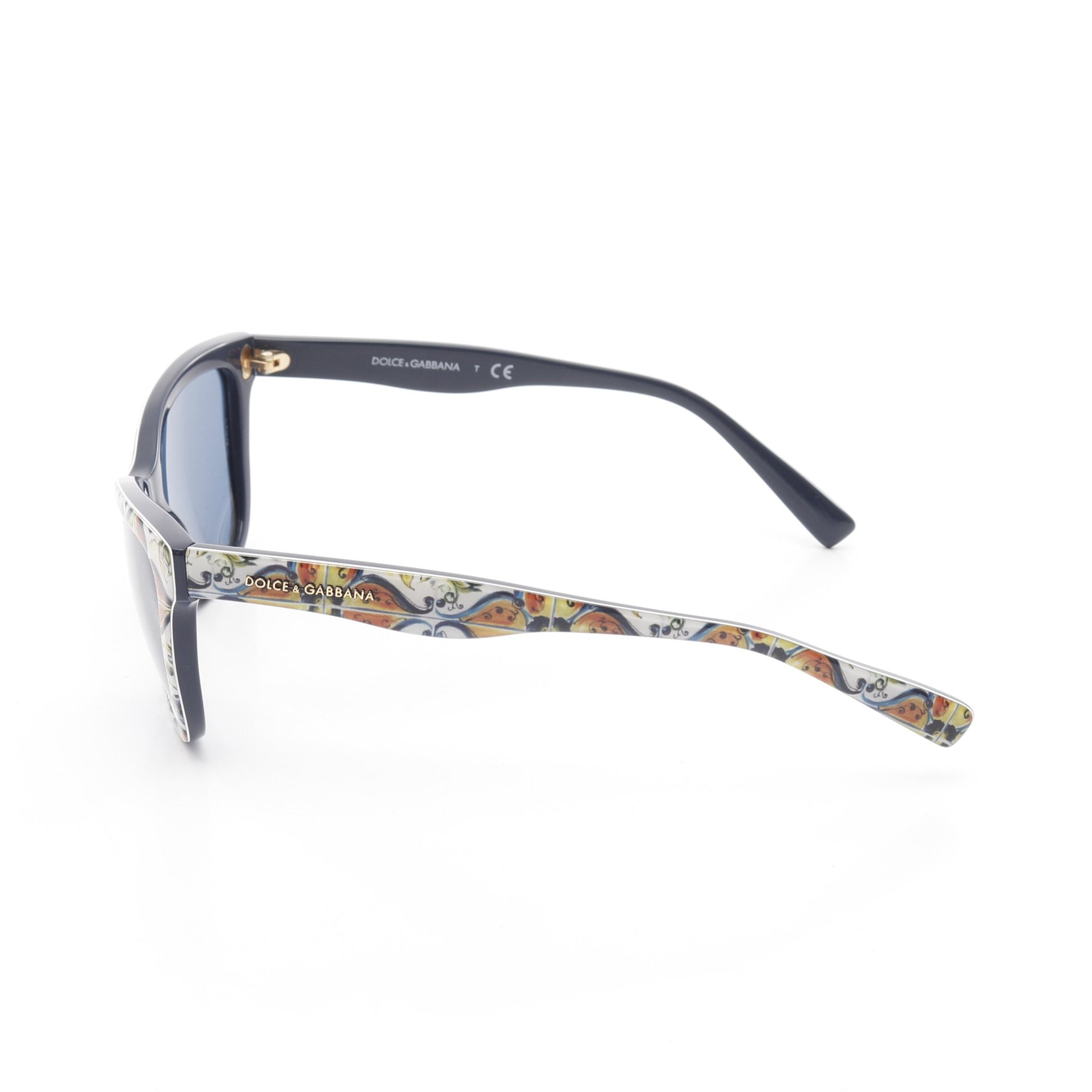 マヨルカ柄 サングラス ホワイト ネイビー マルチカラー キッズ ドルチェアンドガッバーナ 財布・小物 DOLCE&GABBANA