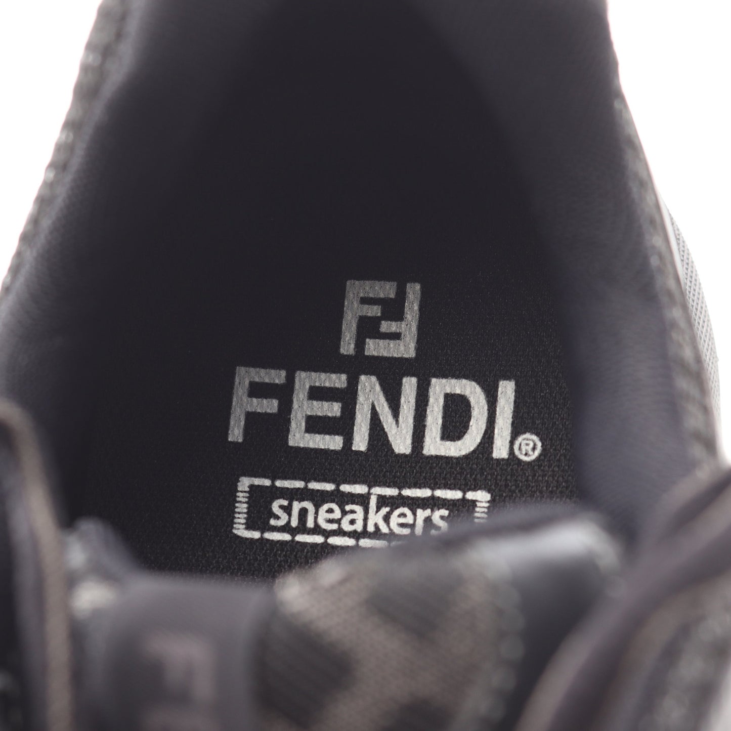 FASTER スニーカー スエード ファブリック ブラック フェンディ シューズ FENDI