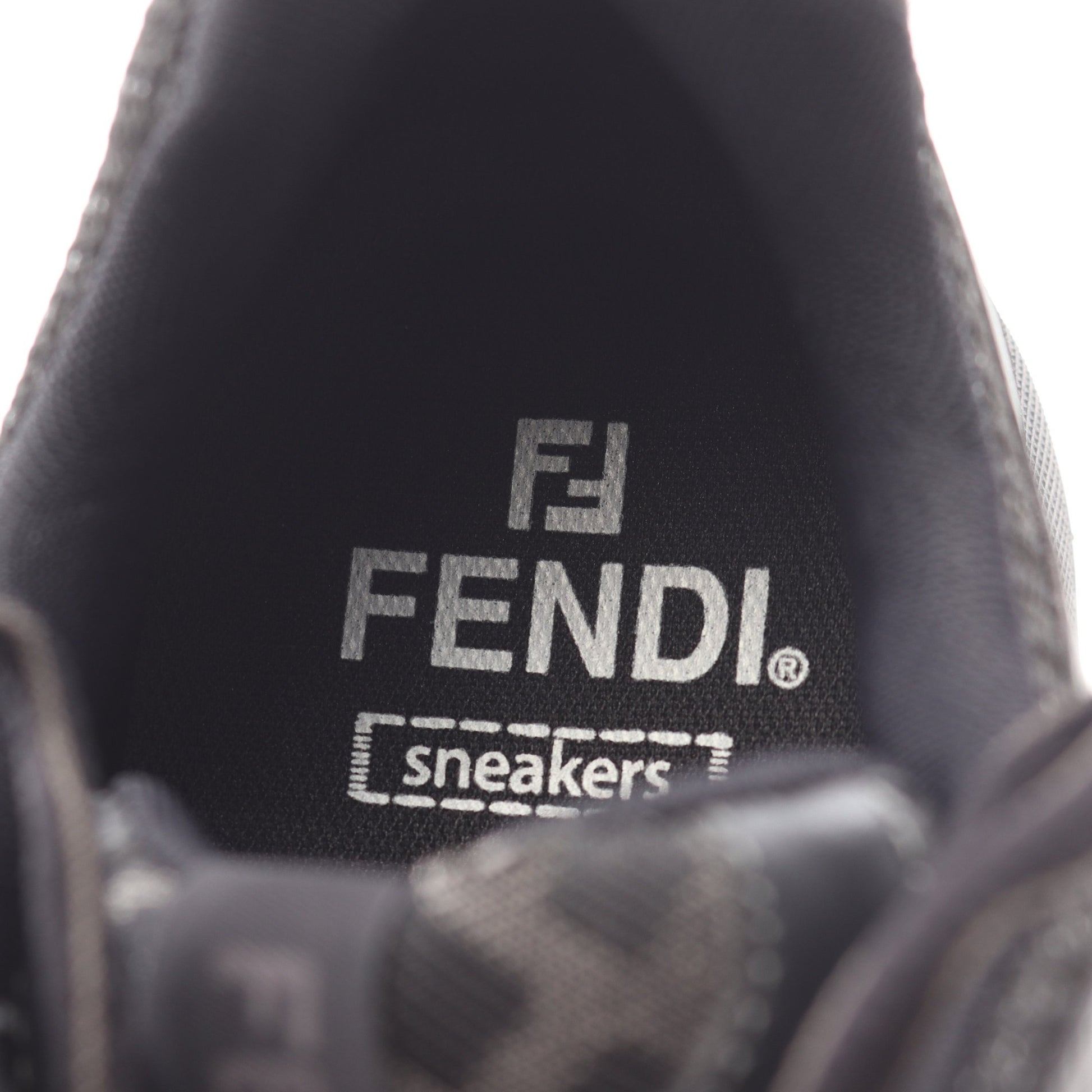 FASTER スニーカー スエード ファブリック ブラック フェンディ シューズ FENDI