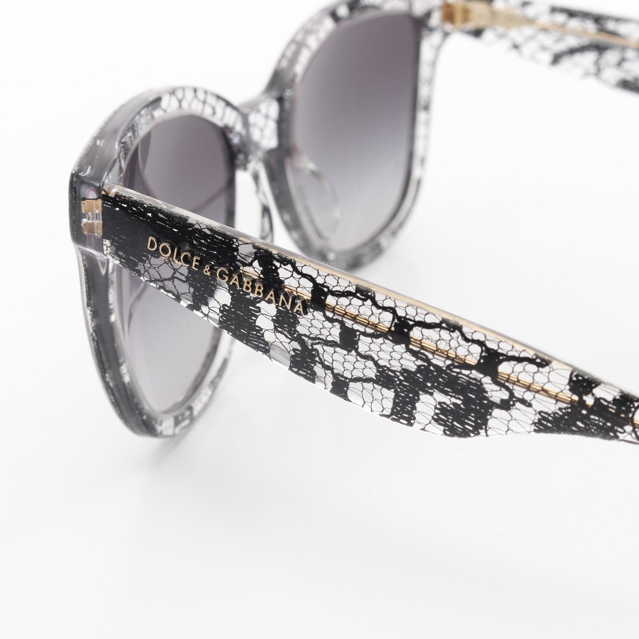 r*n様 D&G ドルチェアンドガッバーナ クリアブラック サングラス サングラス レース クリア ブラック グラデーションレンズ ドルチェ