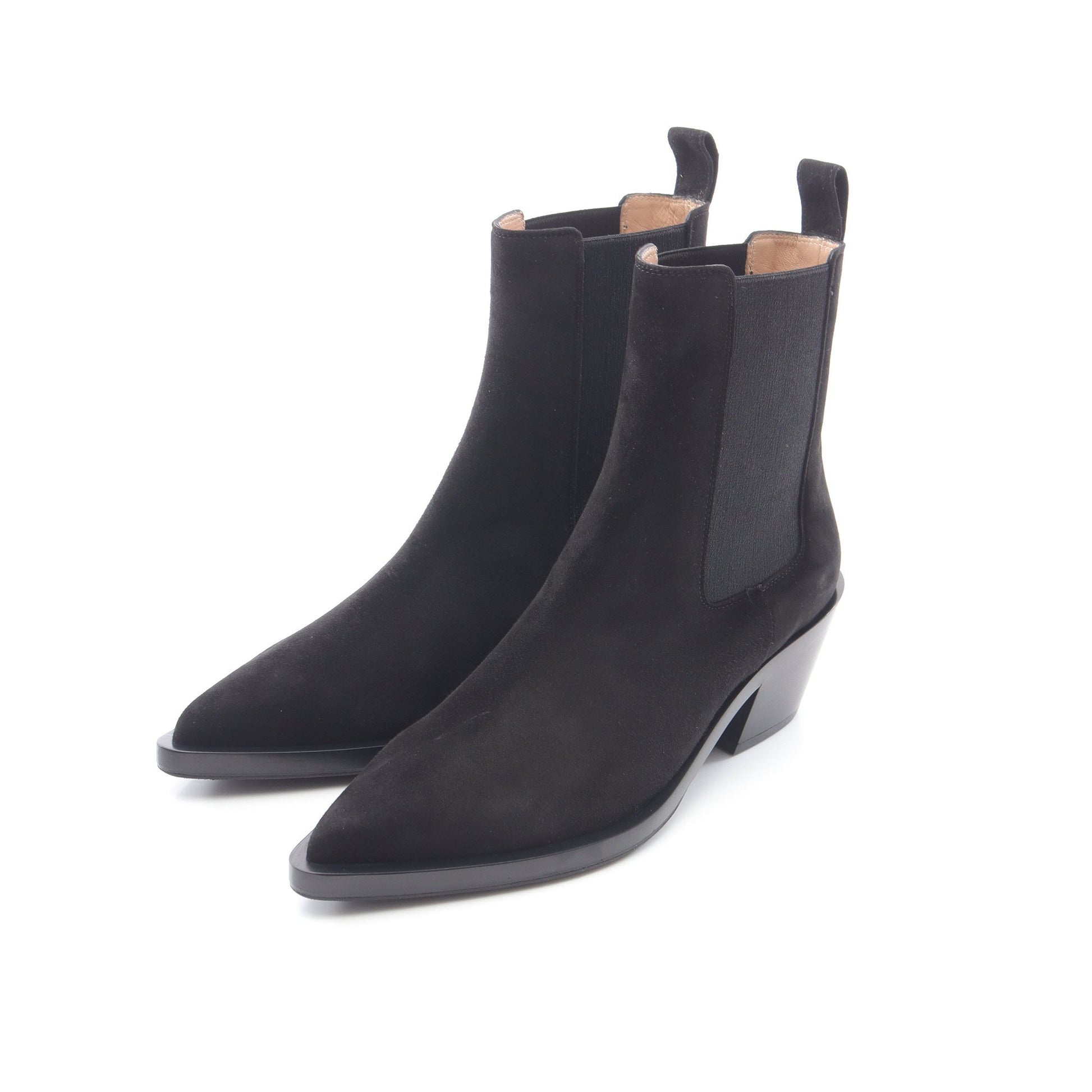 WYLIE ショート ブーツ サイドゴアブーツ スエード ブラック ジャンヴィトロッシ シューズ Gianvito Rossi