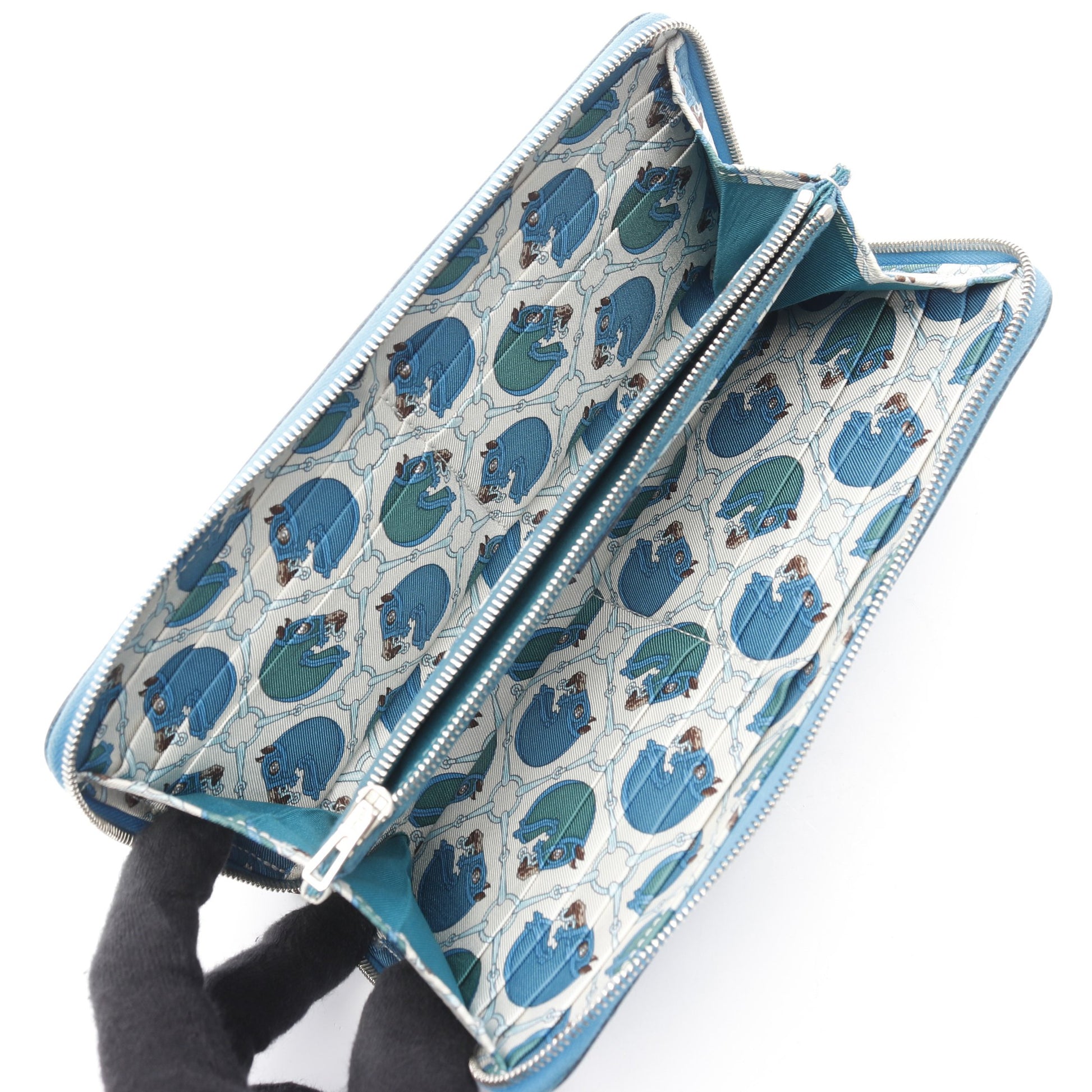 アザップロング シルクイン ラウンドファスナー長財布 ヴォーエプソン  