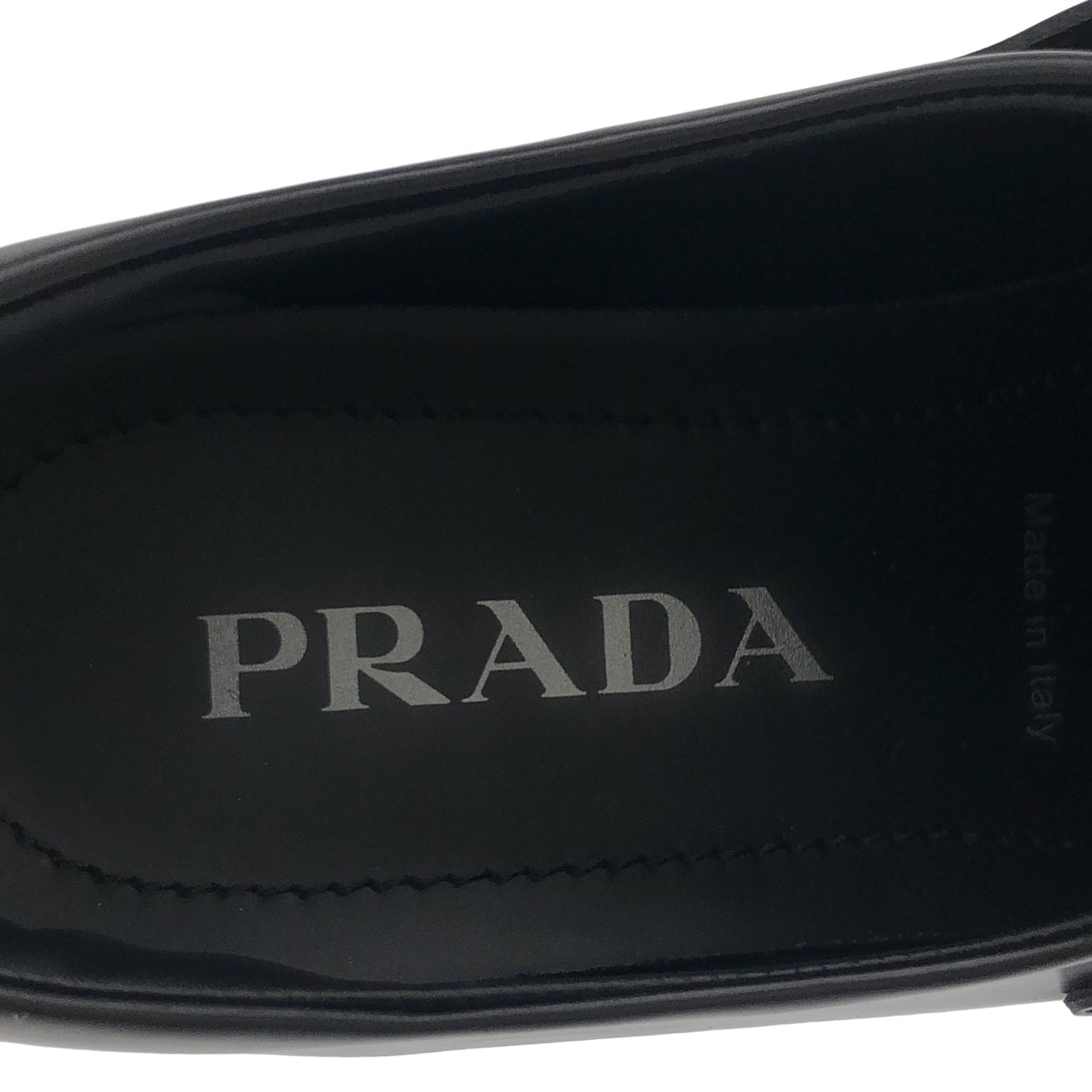 くつ ローファー レザー ブラック プラダ シューズ PRADA
