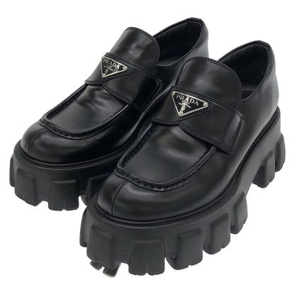 くつ ローファー レザー ブラック プラダ シューズ PRADA